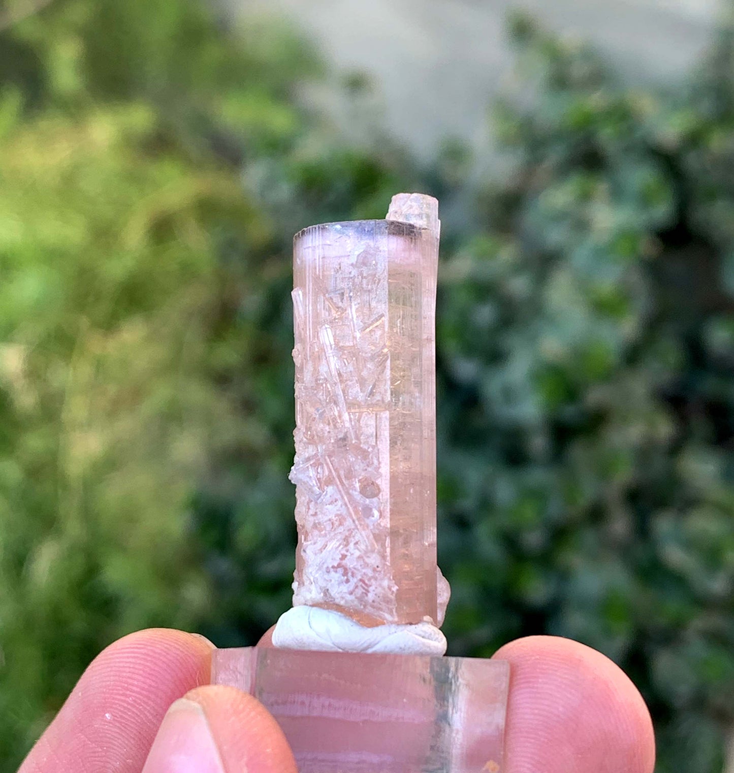 Natural Terminated Pink And Orange Tourmaline Crystal From Afghanistan