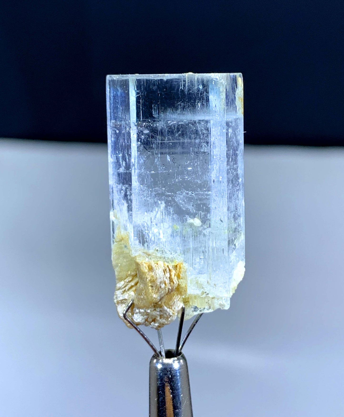 Transparent AquaMorganite var Beryl Crystal from Pakistan - 09 gram