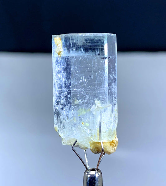 Transparent AquaMorganite var Beryl Crystal from Pakistan - 09 gram