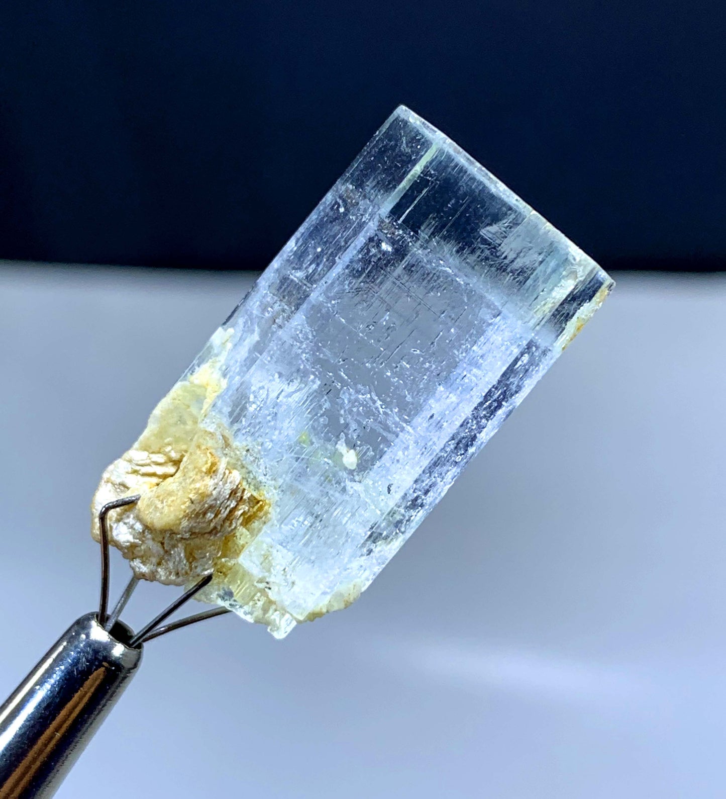 Transparent AquaMorganite var Beryl Crystal from Pakistan - 09 gram