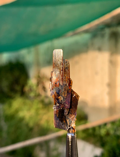 Rare Red Brookite Crystal From Pakistan