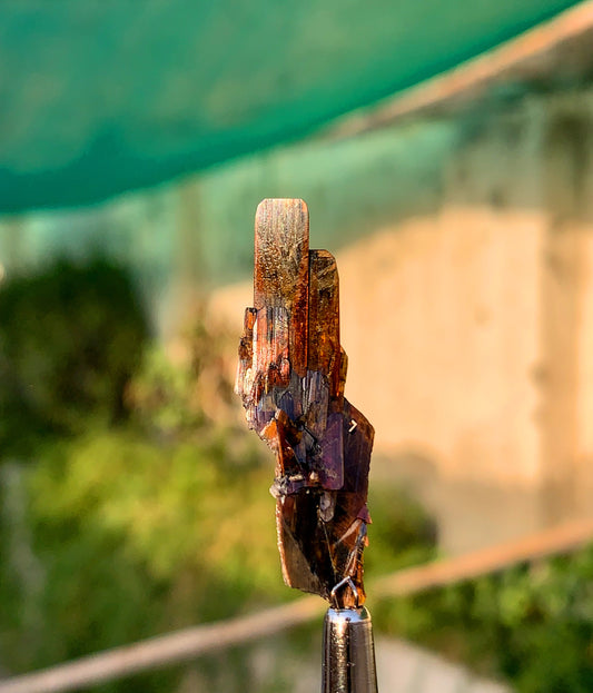 Rare Red Brookite Crystal From Pakistan