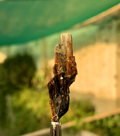 Rare Red Brookite Crystal From Pakistan