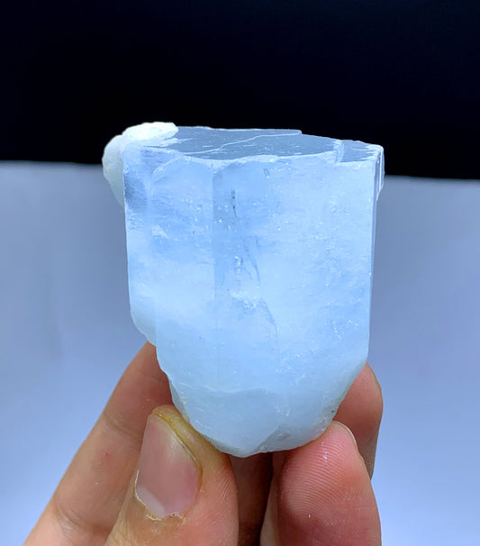 Natural Sky Blue Color Aquamarine Crystal from Nagar valley District Skardu Pakistan - 78 gram