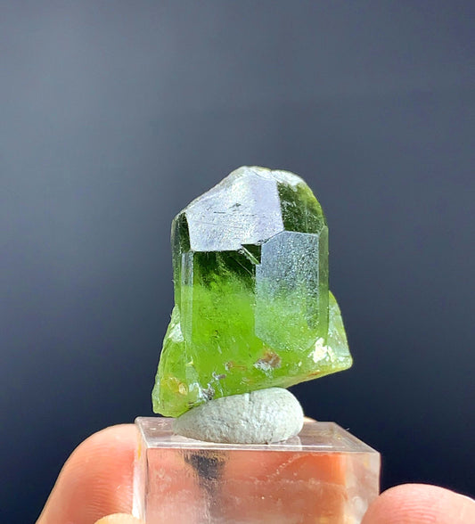Natural Rutiliated Green Peridot Crystal From Pakistan