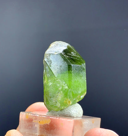 Natural Rutiliated Green Peridot Crystal From Pakistan