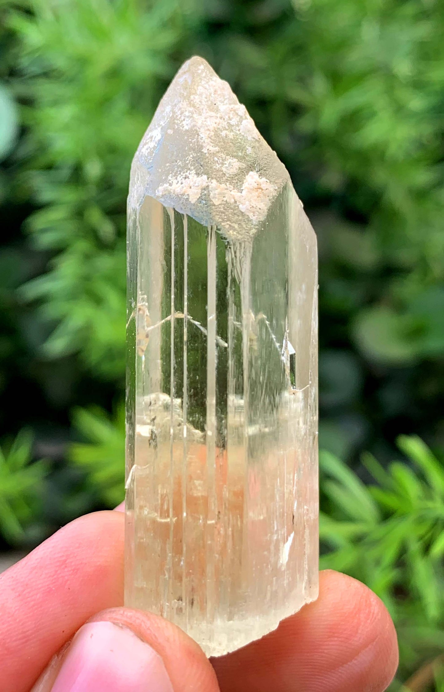 V Shape Transparent Triphane Kunzite Ctrystal From Afghanistan - 35 Gram
