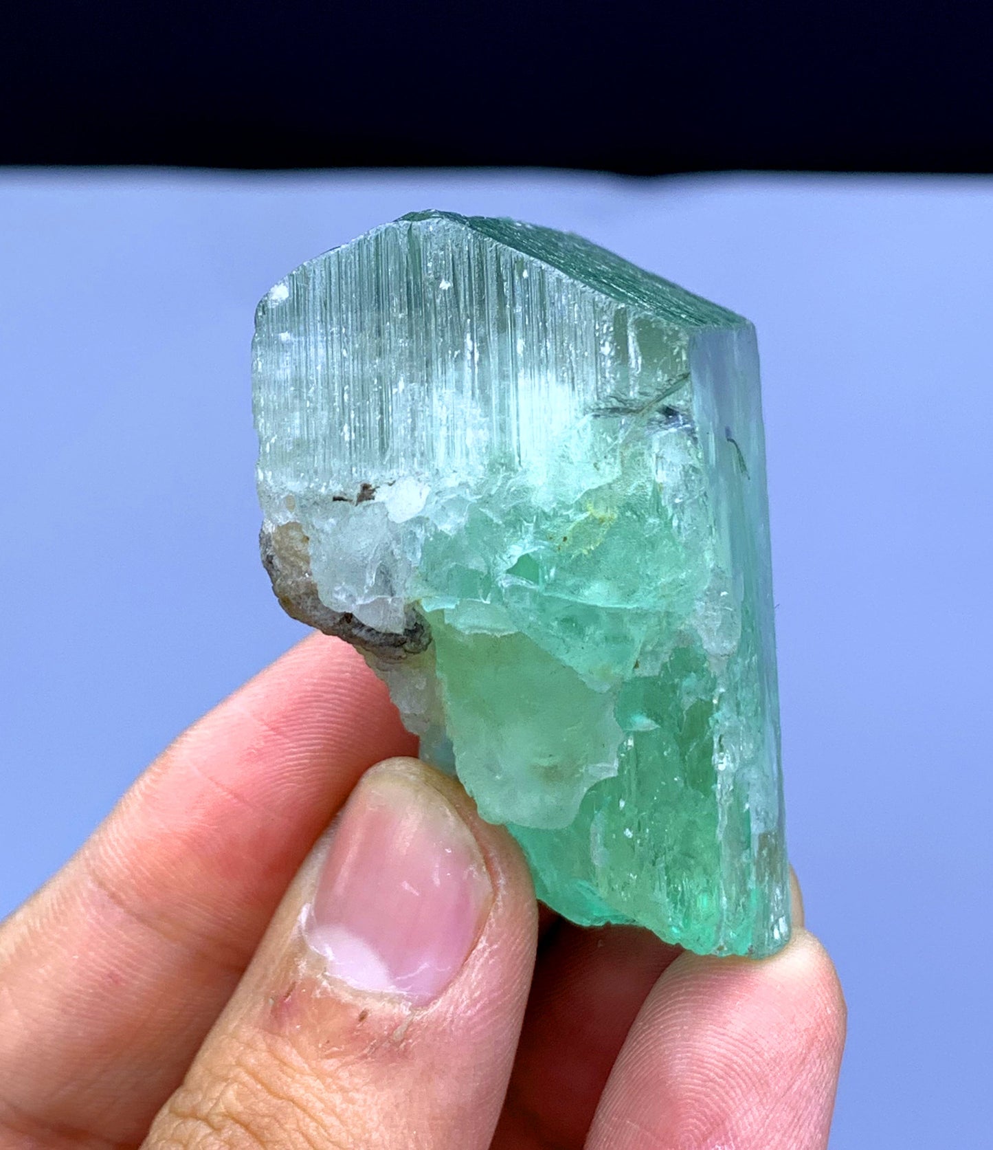 Green Hiddenite Kunzite Crystal from Afghanistan - 72 gram