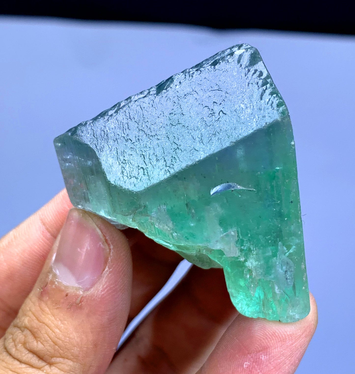 Green Hiddenite Kunzite Crystal from Afghanistan - 72 gram