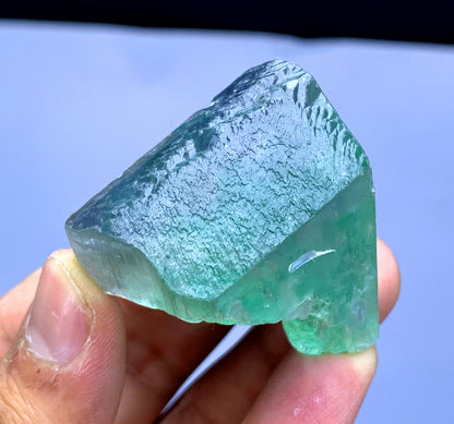 Green Hiddenite Kunzite Crystal from Afghanistan - 72 gram