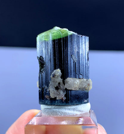 Natural Green Cap Tourmaline Crystal from Pakistan - 112 carat