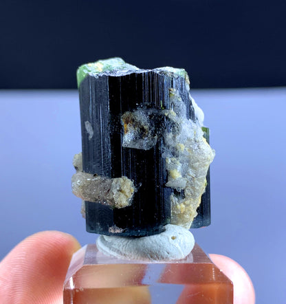 Natural Green Cap Tourmaline Crystal from Pakistan - 112 carat