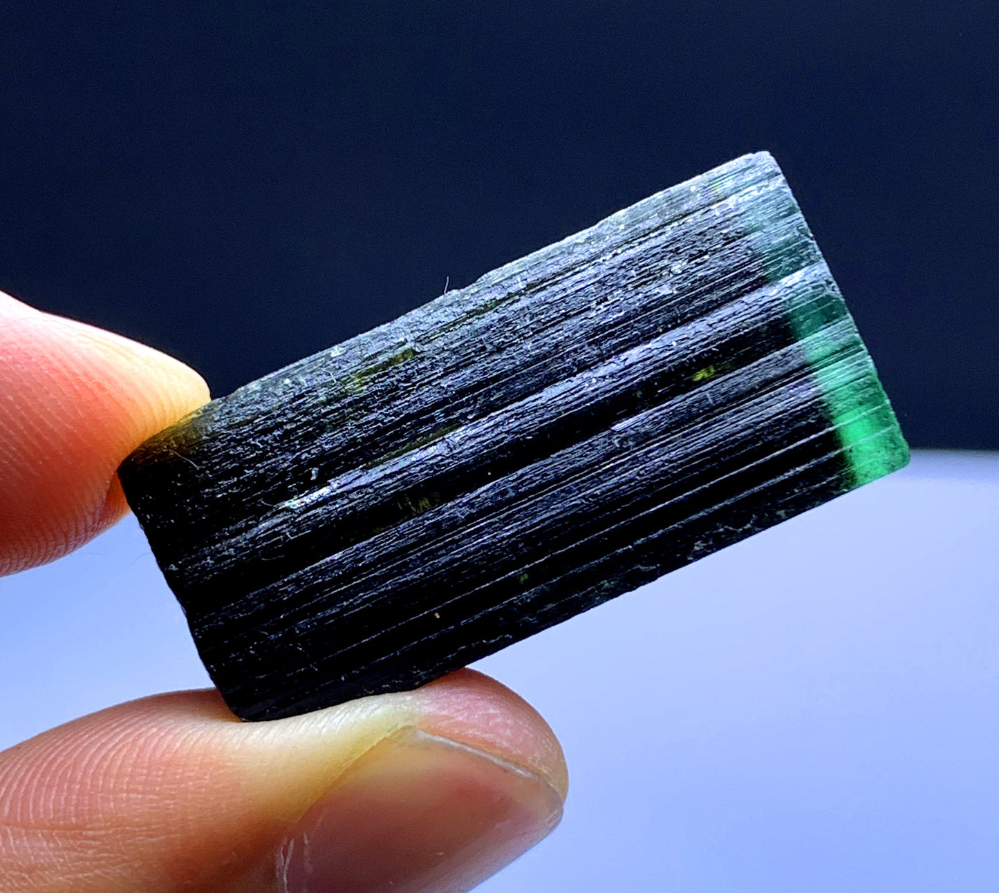 Terminated Green Cap Tourmaline from Pakistan - 76.20 carat