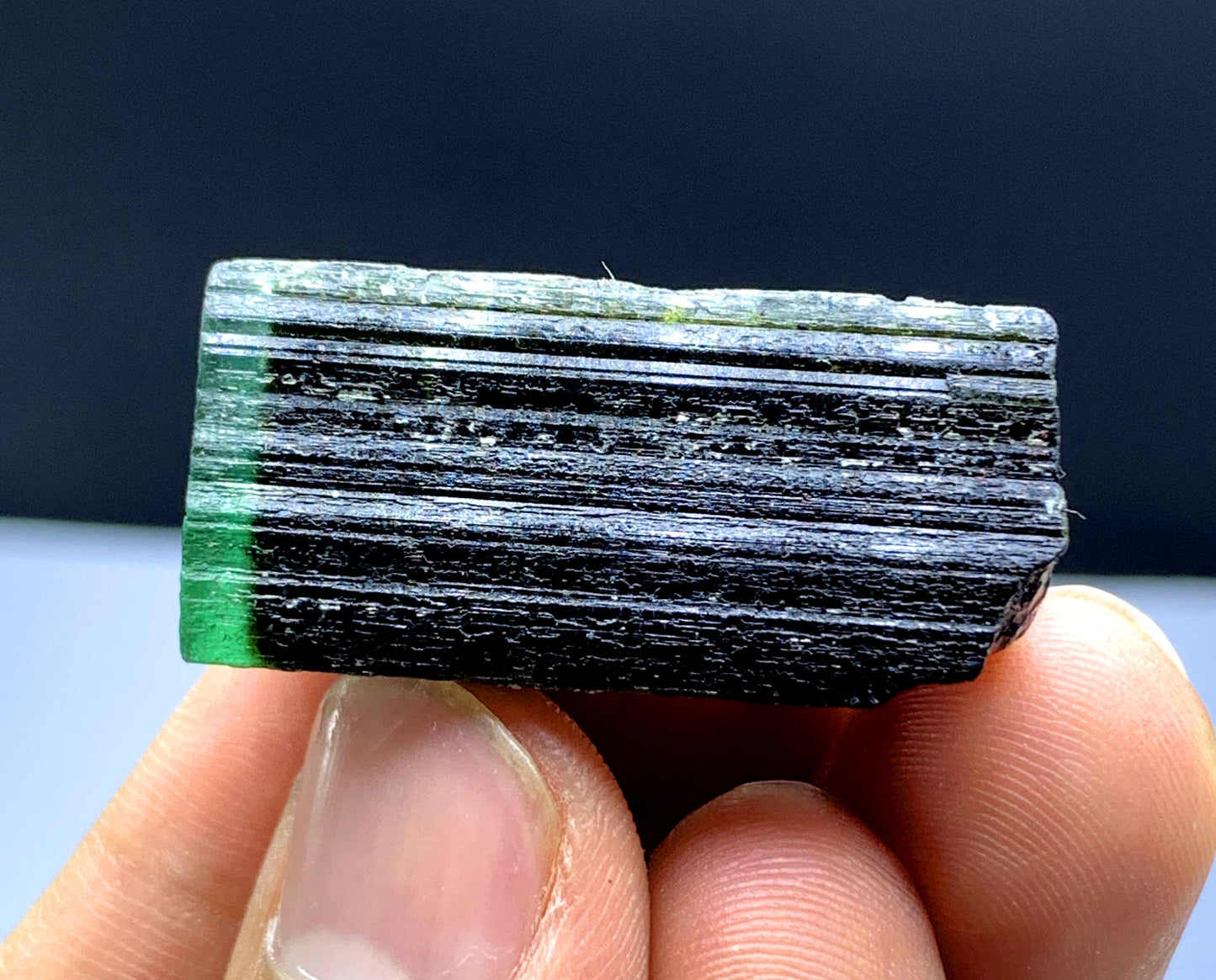 Terminated Green Cap Tourmaline from Pakistan - 76.20 carat
