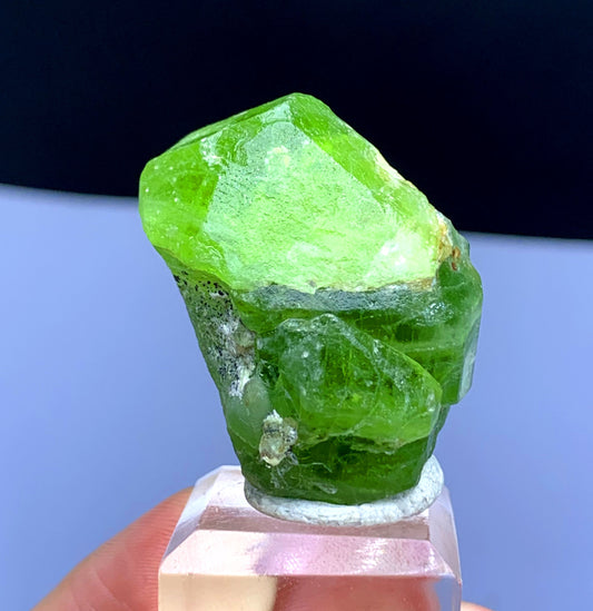 Natural Terminated Lush Green Peridot Crystal from Supat valley Kohistan Pakistan - 35 gram