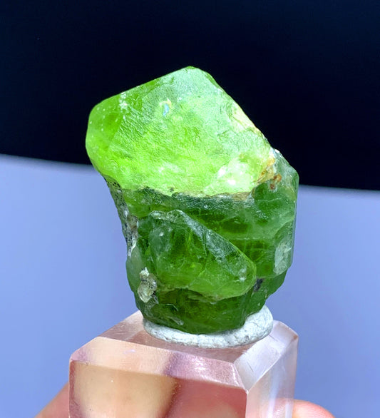 Natural Terminated Lush Green Peridot Crystal from Supat valley Kohistan Pakistan - 35 gram