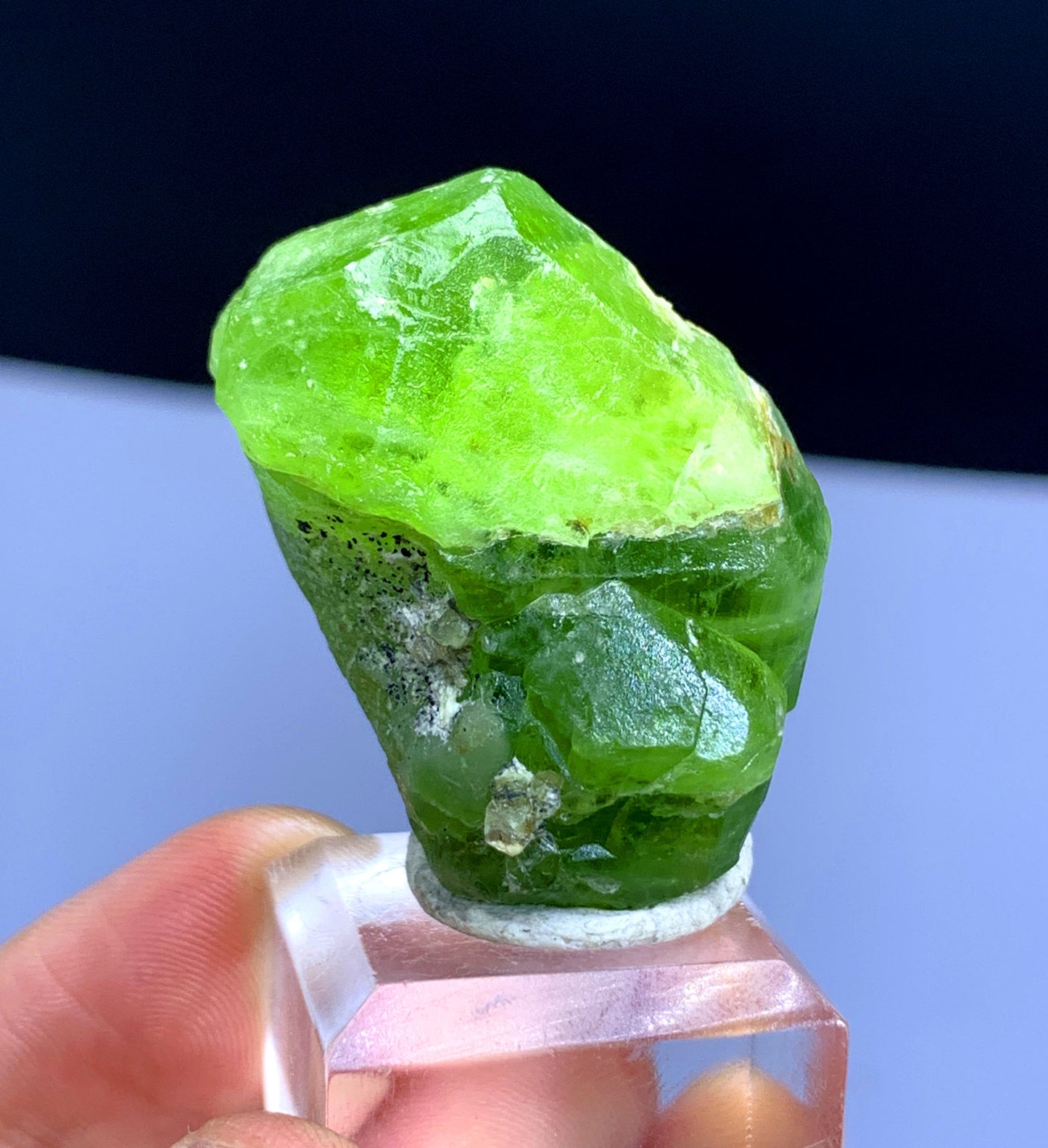 Natural Terminated Lush Green Peridot Crystal from Supat valley Kohistan Pakistan - 35 gram