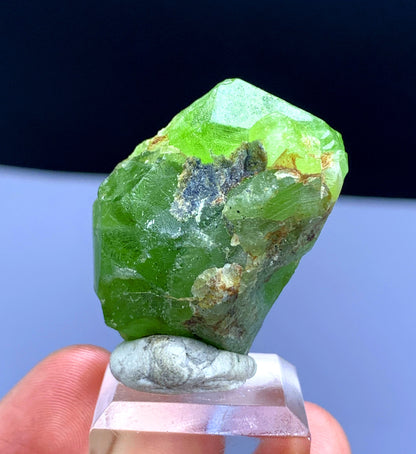Natural Terminated Lush Green Peridot Crystal from Supat valley Kohistan Pakistan - 35 gram