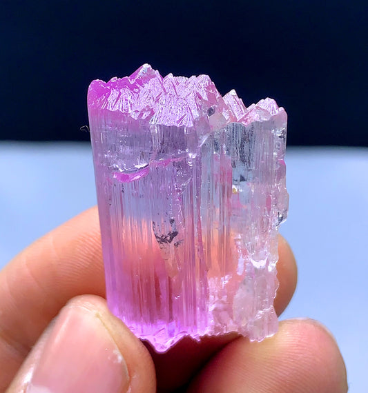 Natural Fluorescent Pink Color Kunzite Crystal from Afghanistan - 12 grams