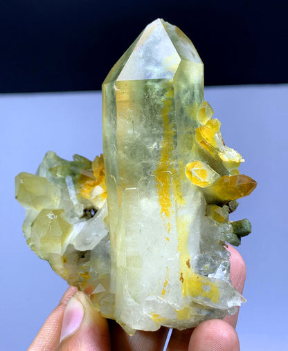 Natural Chlorine Quartz Crystals Cluster From Pakistan - 125 Gram