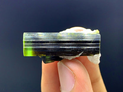 NAtural Terminated Green Cap Tourmaline Crystal From Afghanistan - 38.30 Carats