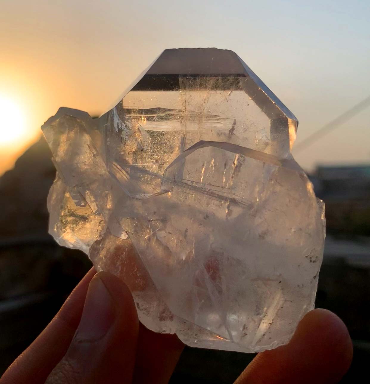 Super Clear Faden Quartz Crystal From Pakistan - 110 Gram