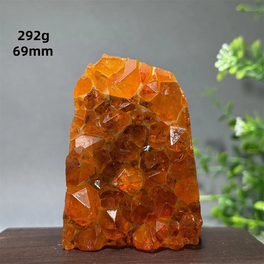 Brazil's High-Quality Citrine  Cave Mineral Specimen Therapy Spiritual Meditation - A28   292g   69mm