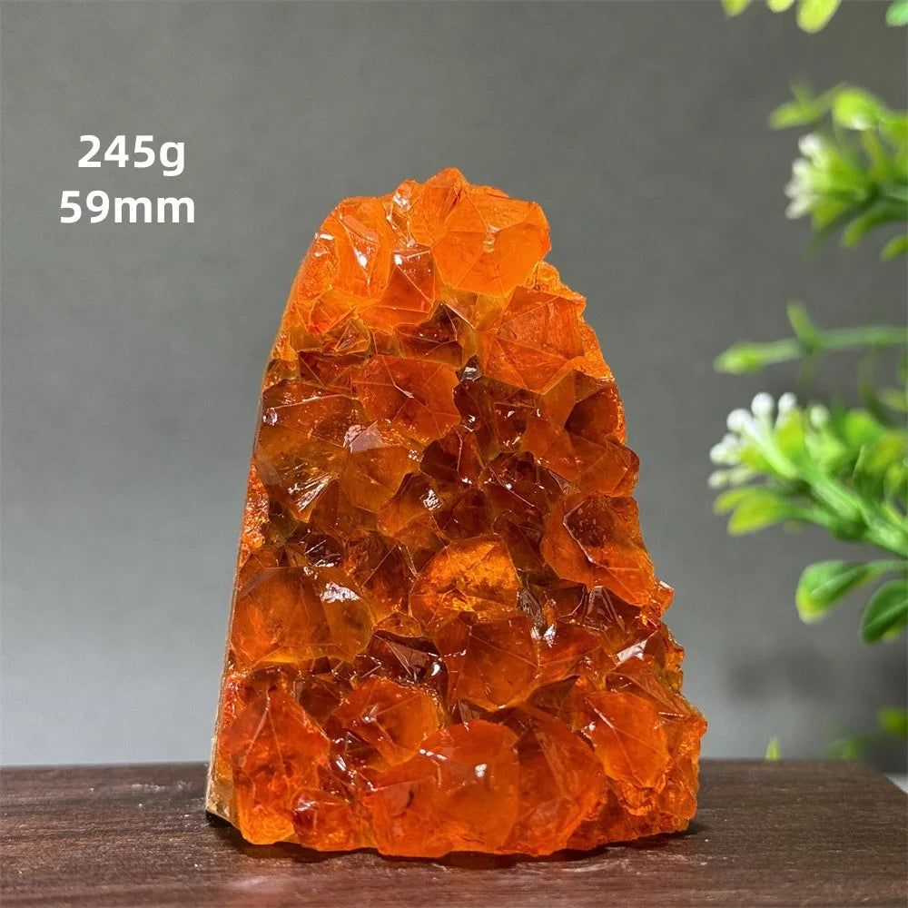Brazil's High-Quality Citrine  Cave Mineral Specimen Therapy Spiritual Meditation - A30   245g   59mm