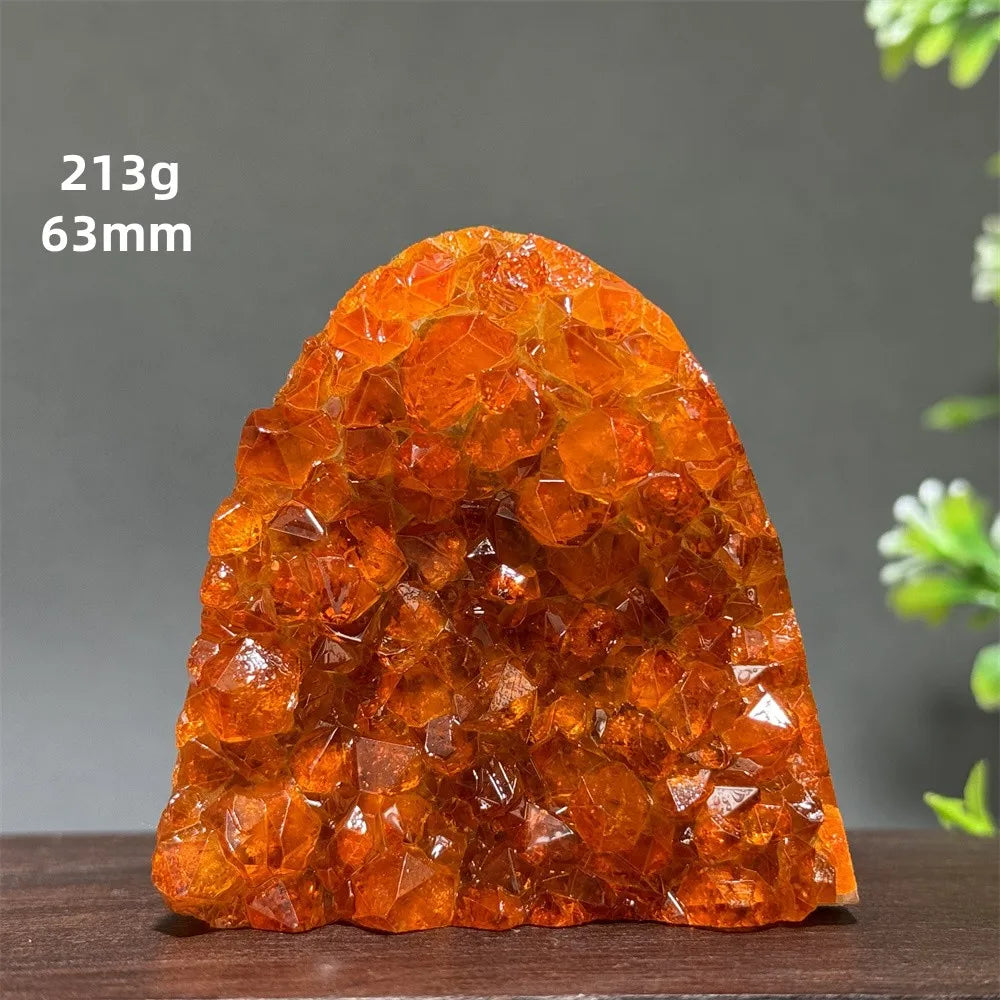 Brazil's High-Quality Citrine  Cave Mineral Specimen Therapy Spiritual Meditation - A4   213g   63mm