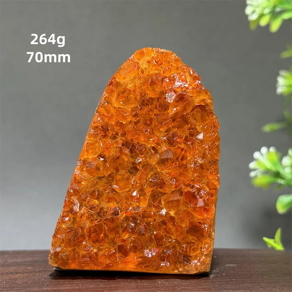 Brazil's High-Quality Citrine  Cave Mineral Specimen Therapy Spiritual Meditation - A6   264g   70mm