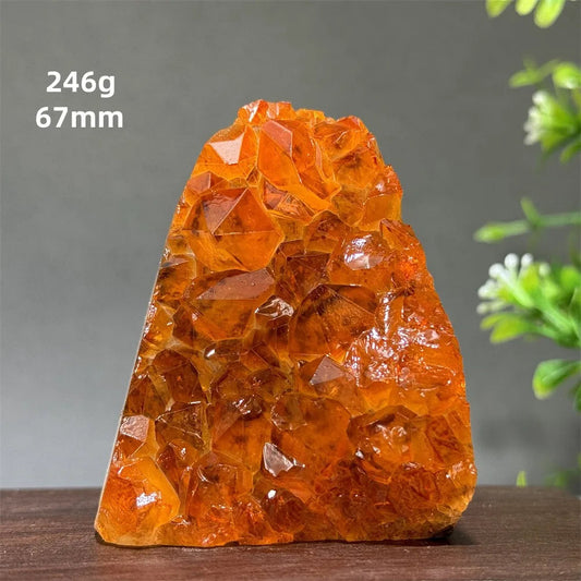 Brazil's High-Quality Citrine  Cave Mineral Specimen Therapy Spiritual Meditation - A21   246g   67mm