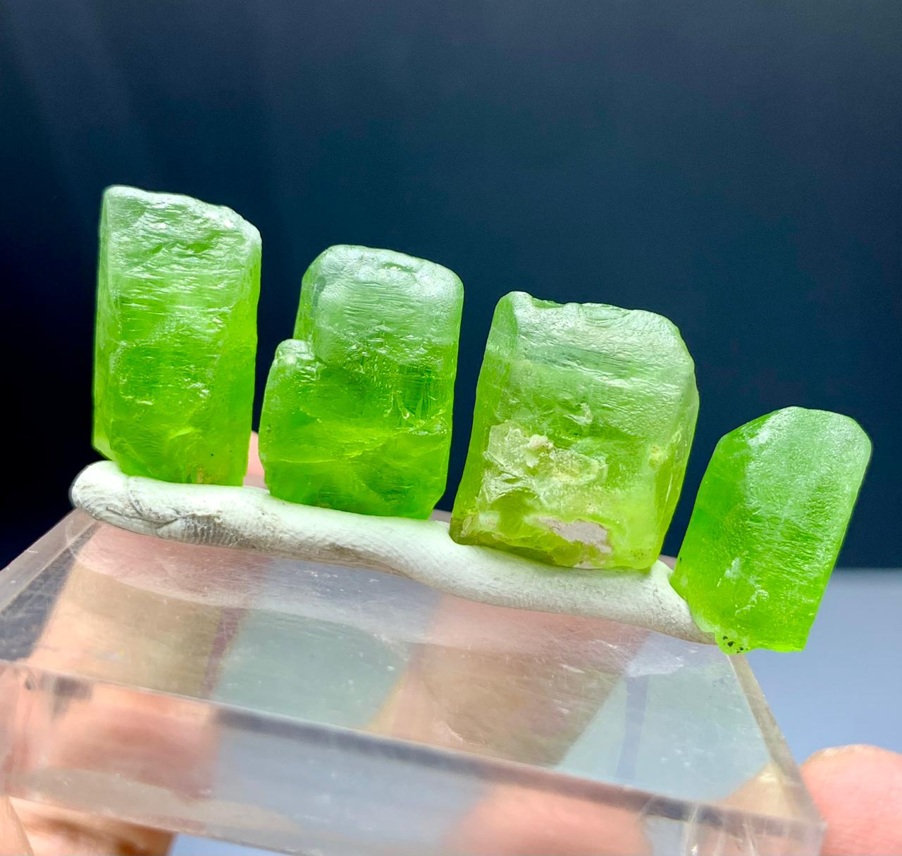 Green Peridot Crystals Lot from Supat valley, Kohistan, Pakistan - 20 grams