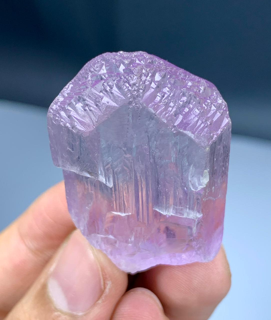 Pink Kunzite Crystal with Mountain Shape Terminations from Afghanistan - 32 grams