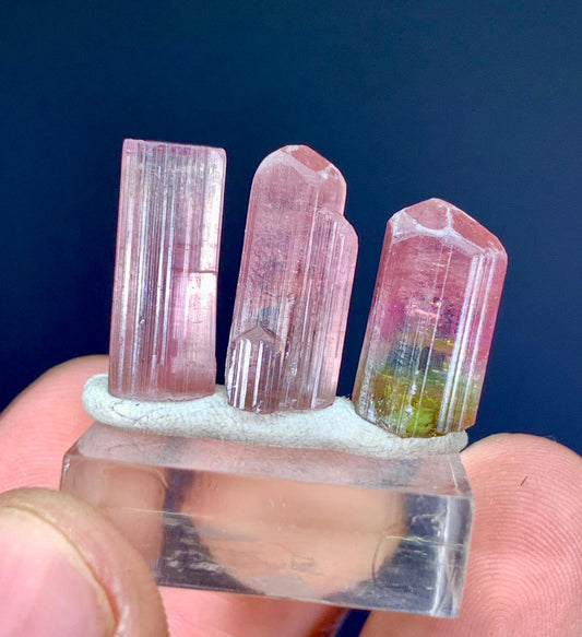 Bicolor Tourmaline Crystals Lot From Paprok Afghanistan - 27.50 Carats
