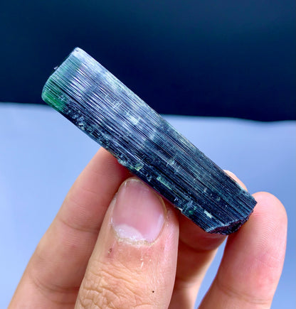 Terminated Green Cap Tourmaline Crystal from Pakistan - 19 gram