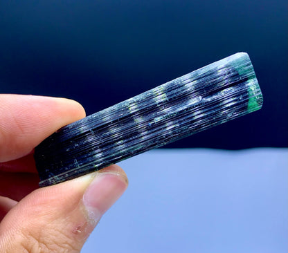 Terminated Green Cap Tourmaline Crystal from Pakistan - 19 gram