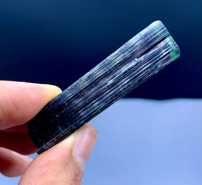 Terminated Green Cap Tourmaline Crystal from Pakistan - 19 gram
