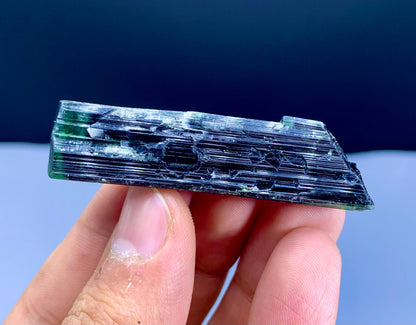Terminated Green Cap Tourmaline Crystal from Pakistan - 19 gram