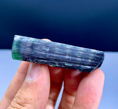 Terminated Green Cap Tourmaline Crystal from Pakistan - 19 gram