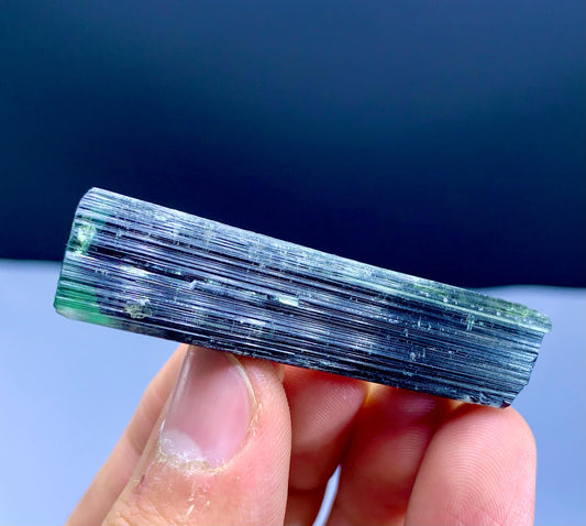 Terminated Green Cap Tourmaline Crystal from Pakistan - 19 gram