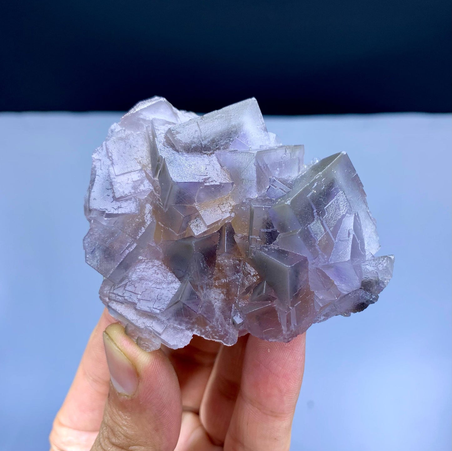 Purple Blue Phantom Fluorite from Pakistan - 136 gram