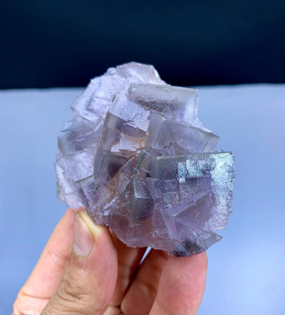 Purple Blue Phantom Fluorite from Pakistan - 136 gram