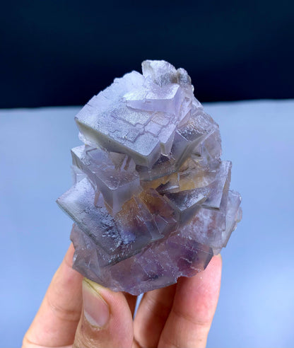 Purple Blue Phantom Fluorite from Pakistan - 136 gram