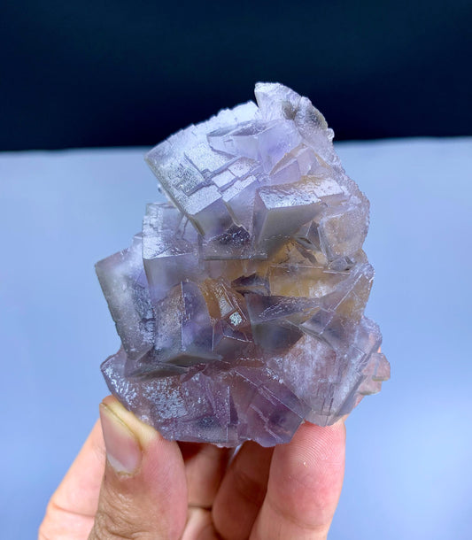 Purple Blue Phantom Fluorite from Pakistan - 136 gram