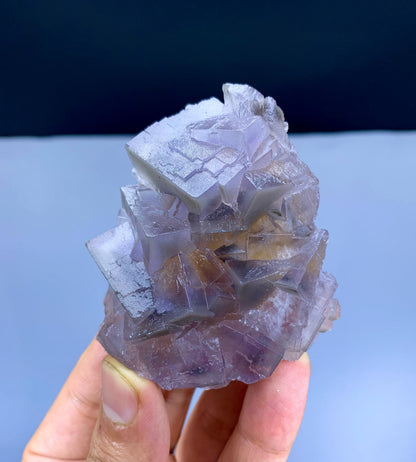 Purple Blue Phantom Fluorite from Pakistan - 136 gram