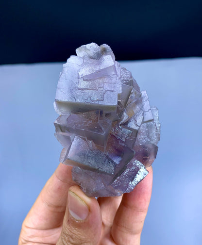 Purple Blue Phantom Fluorite from Pakistan - 136 gram