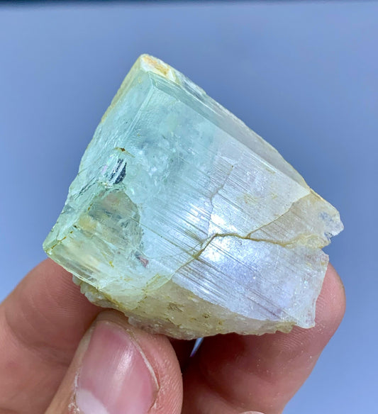 AquaMorganite Crystal, Bicolor Beryl, Aqua var Morganite from Shigar valley Pakistan - 24 gram