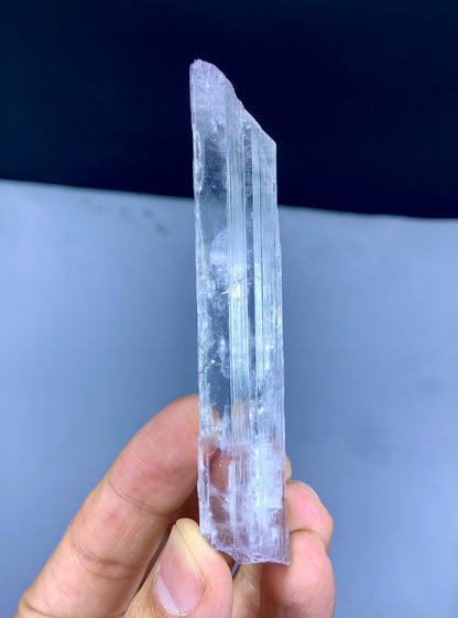 Natural Transparent Pink Kunzite Crystal from Nuristan Afghanistan - 49 gram