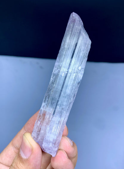 Natural Transparent Pink Kunzite Crystal from Nuristan Afghanistan - 49 gram