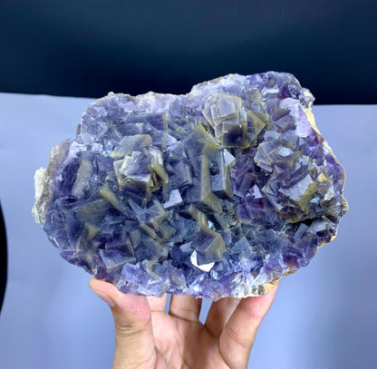 Huge Size Purple Phantom Fluorite Specimen from Baluchistan Pakistan - 1906 grams